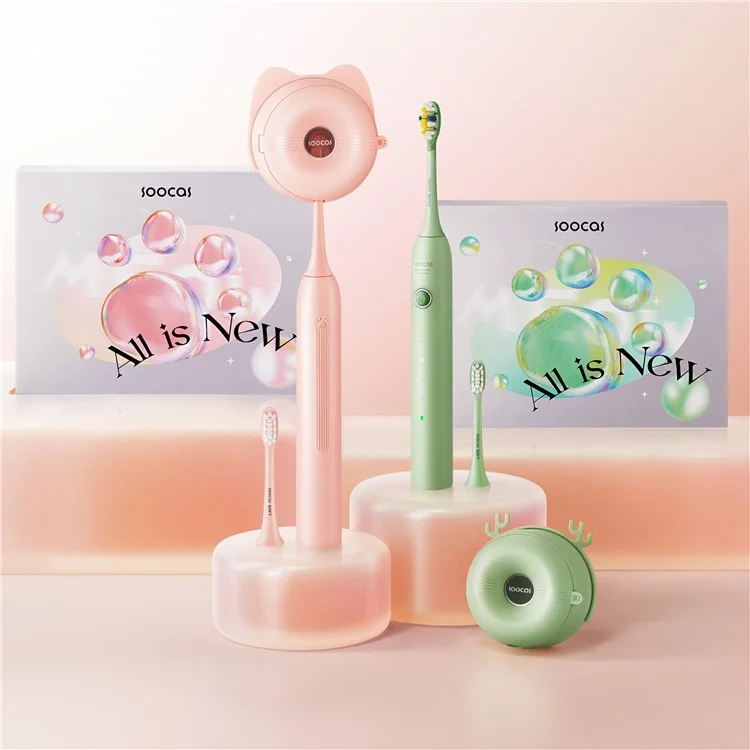 Comprar en Bulk SOOCAS D3 (Versión Global) Cepillo de Dientes Eléctrico Sónico Inteligente Cepillo de Dientes Ultrasónico Blanqueador Limpiador - Rosa