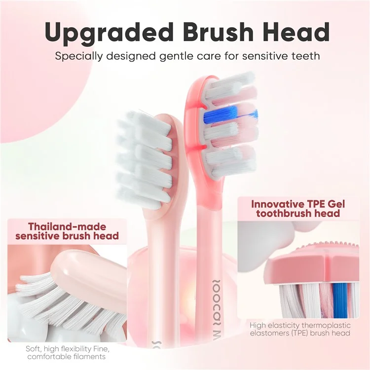 Comprar en Bulk SOOCAS D3 (Versión Global) Cepillo de Dientes Eléctrico Sónico Inteligente Cepillo de Dientes Ultrasónico Blanqueador Limpiador - Rosa