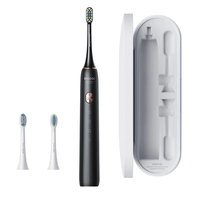 Compra por volumen SOOCAS X3U (Versión Global) Cepillo de dientes sónico con vibración con 4 modos de limpieza Cepillo de dientes eléctrico inalámbrico - Negro