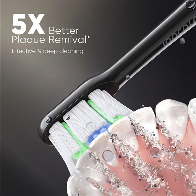 Compra por volumen SOOCAS X3U (Versión Global) Cepillo de dientes sónico con vibración con 4 modos de limpieza Cepillo de dientes eléctrico inalámbrico - Negro