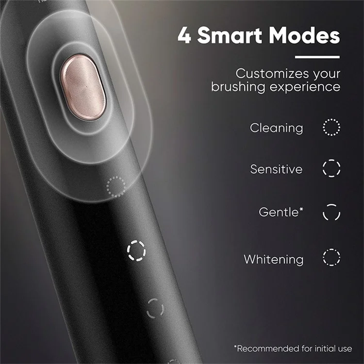 Compra por volumen SOOCAS X3U (Versión Global) Cepillo de dientes sónico con vibración con 4 modos de limpieza Cepillo de dientes eléctrico inalámbrico - Negro