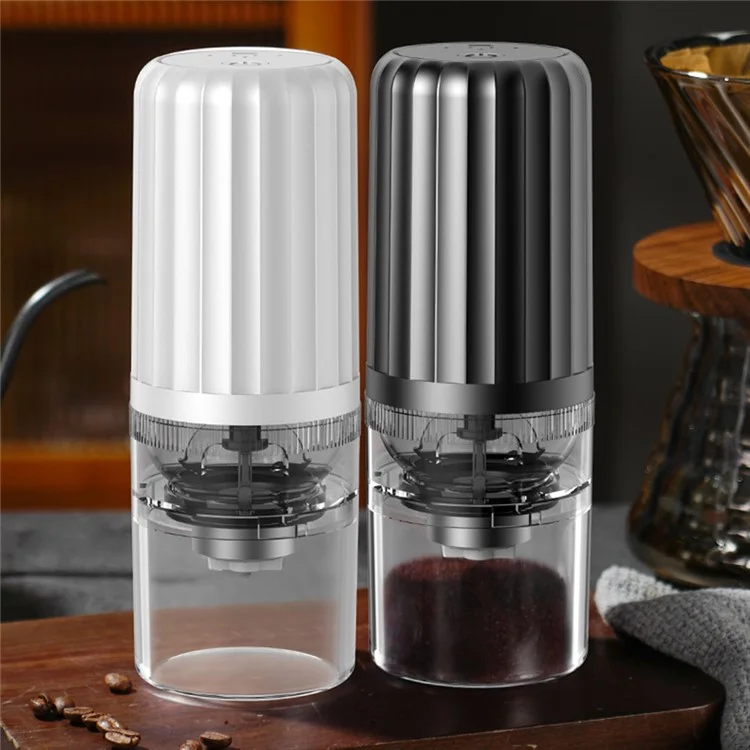 CHANGHENG ch-002 Moedor de Café Recarregável Máquina de Moer Grãos de Café PP da Cozinha (Sem Certificação FDA, Livre de BPA) - Cinza