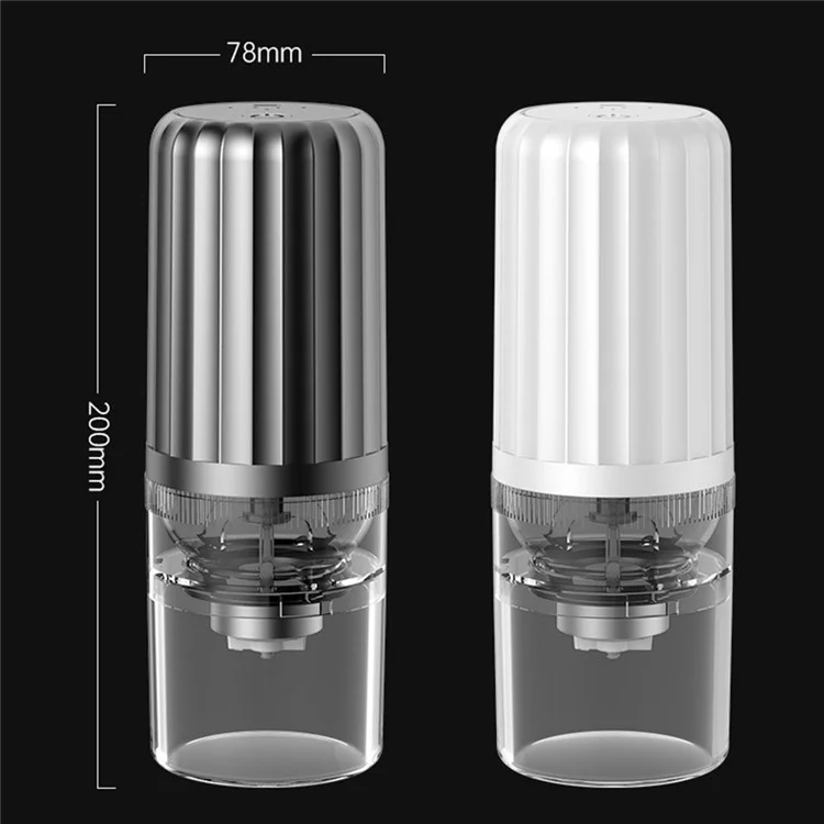 CHANGHENG ch-002 Moedor de Café Recarregável Máquina de Moer Grãos de Café PP da Cozinha (Sem Certificação FDA, Livre de BPA) - Cinza