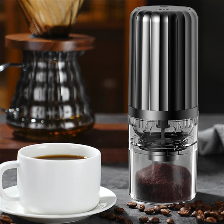 CHANGHENG ch-002 Moedor de Café Recarregável Máquina de Moer Grãos de Café PP da Cozinha (Sem Certificação FDA, Livre de BPA) - Cinza
