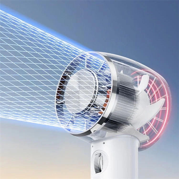 Y28 Portable Summer Bladeless Fan Air Cooler Handheld Cooling Fan with Cold Compress Function - White