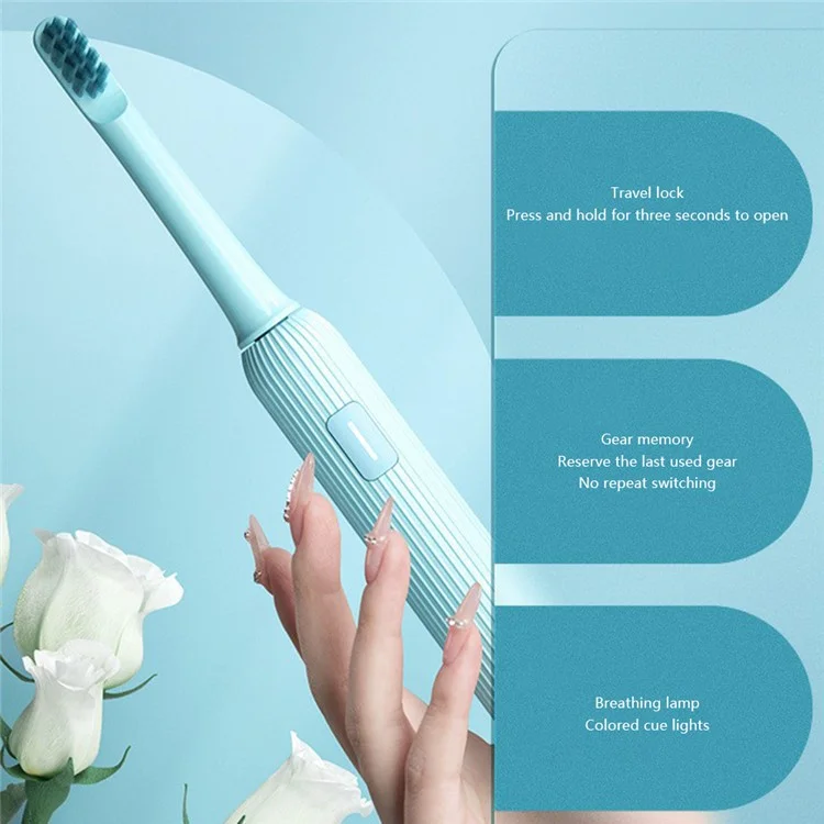 XIAOMIYOUPIN ENCHEN T1-MINT5 Cepillo de dientes eléctrico impermeable IPX7 con 3 modos, color azul 