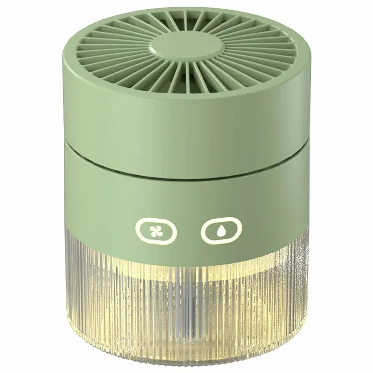2022-2 Desktop Air Conditioner Fan Rechargeable Desk Air Humidifier Cooler USB Cooling Fan - Yellow