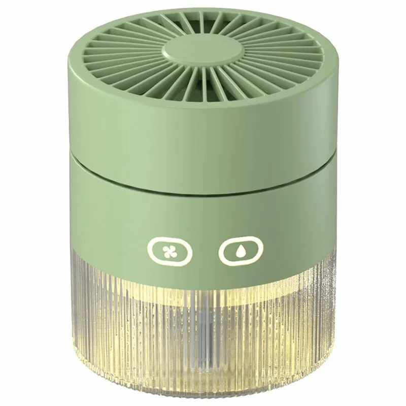 2022-2 Desktop Air Conditioner Fan Rechargeable Desk Air Humidifier Cooler USB Cooling Fan - Red