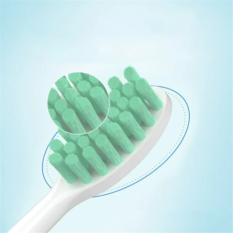 For Philips HX2 Series Electric Toothbrush Head Soft Bristles Replacement Tooth Brush Head - Purple Cleaning Type