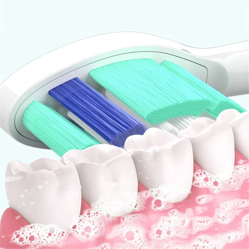 For Philips HX3 / 6 / 9 Series Electric Toothbrush Soft Bristles Replacement Tooth Brush Head - Pink