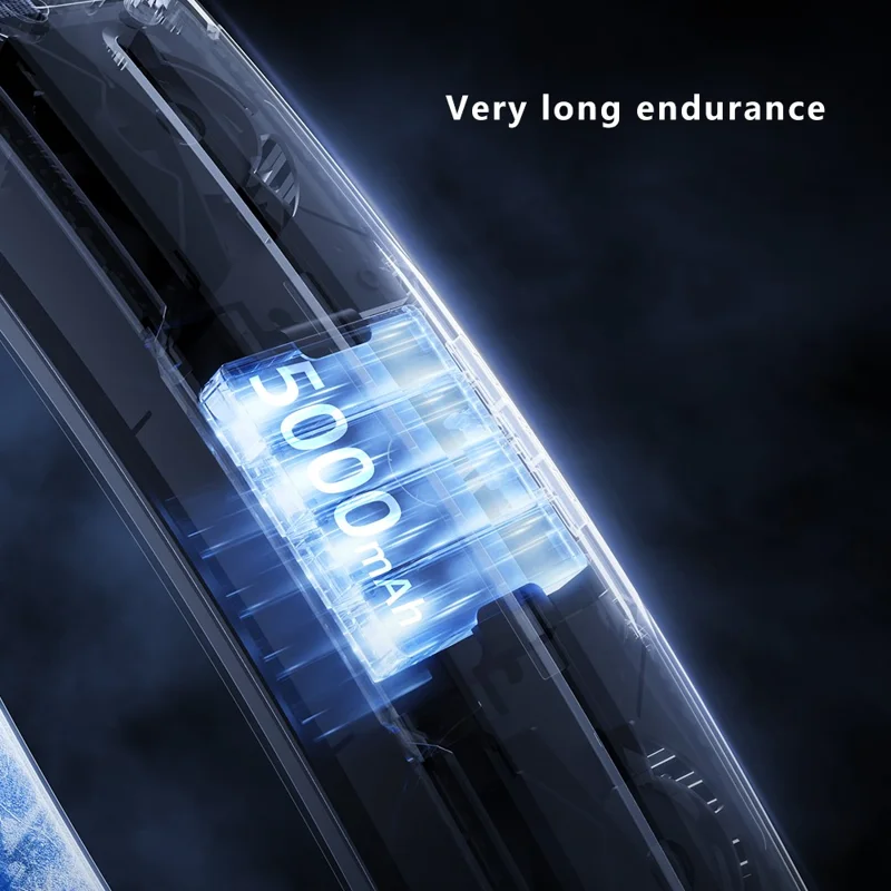 F79 Outdoor Cycling Four Speeds Adjustable Silent Ice Feeling Belt Fan, 56x41x201mm - Silver Grey