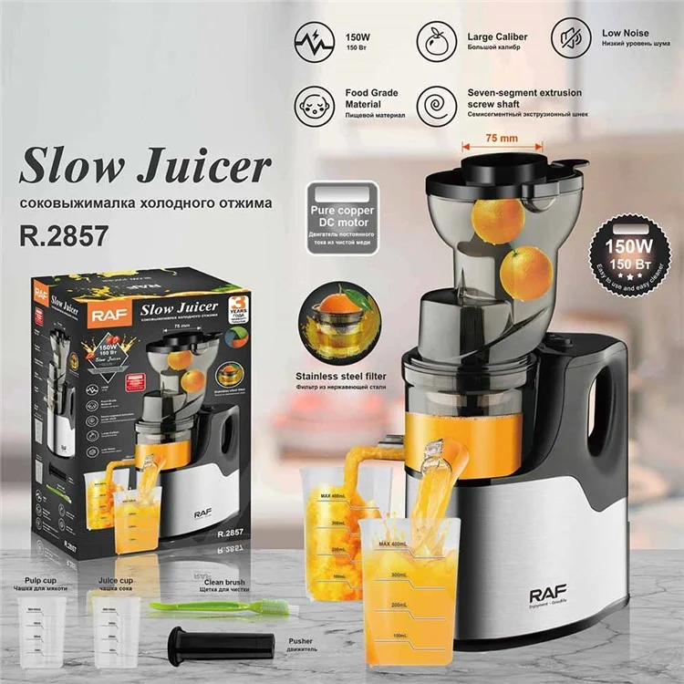 RAF R.2857 EU Plug Electric Juicer Machine Orange Lemon Juice Squeezer (BPA-Free, No FDA)
