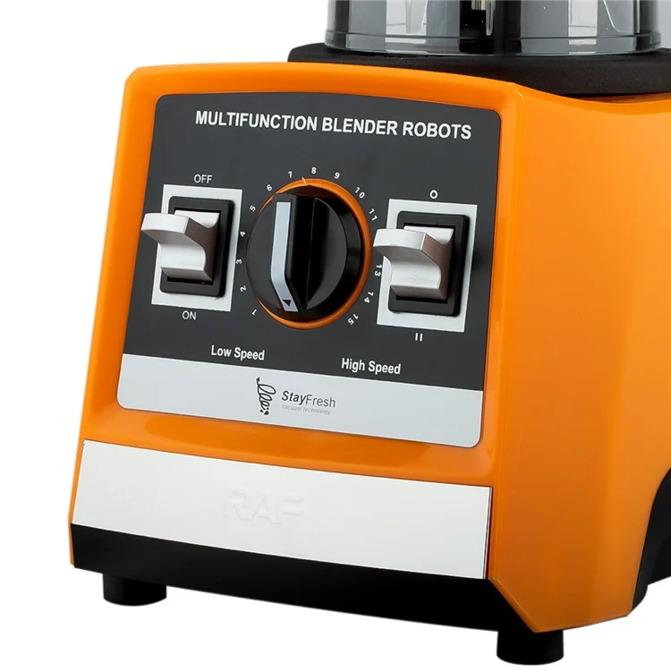 RAF R.2839 Electric Juicer + Coffee Bean Grinder + Food Processor, 3-In-1 Blenders for Kitchen - Orange