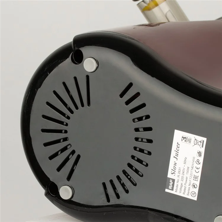 Espremedor de frutas e vegetais automático RAF R.2831 com plugue da UE, máquina multifuncional de separação de bagaço