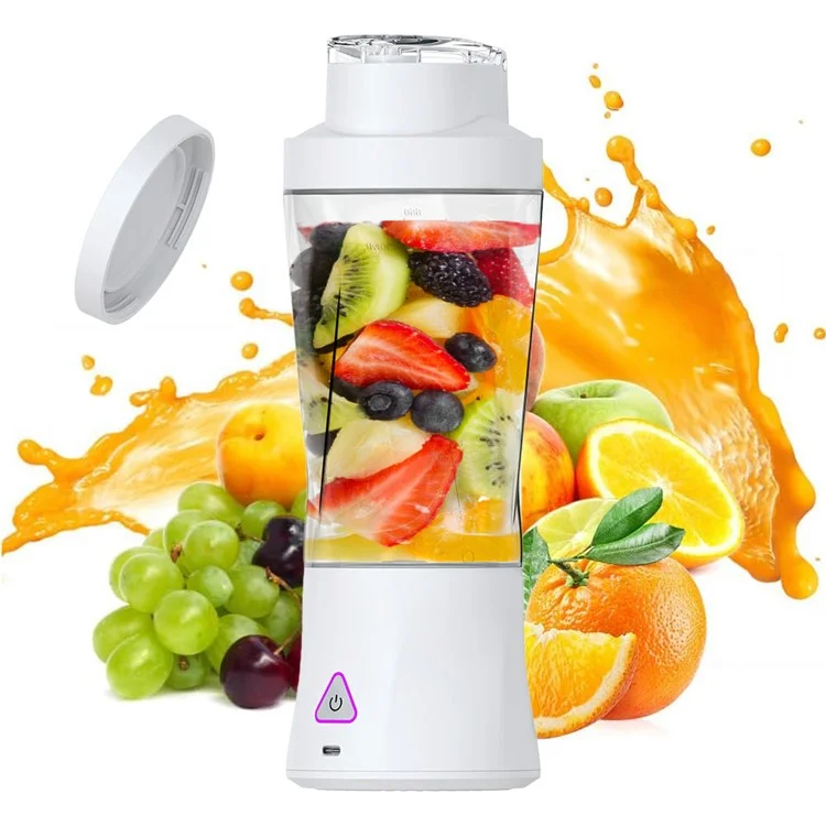 HD-10 Portable Sports Electric Juicer Recargable Mini Juicer Cup Fruit Ice Trituradora (sin FDA, Bpa Sin Bpa) - Blanco