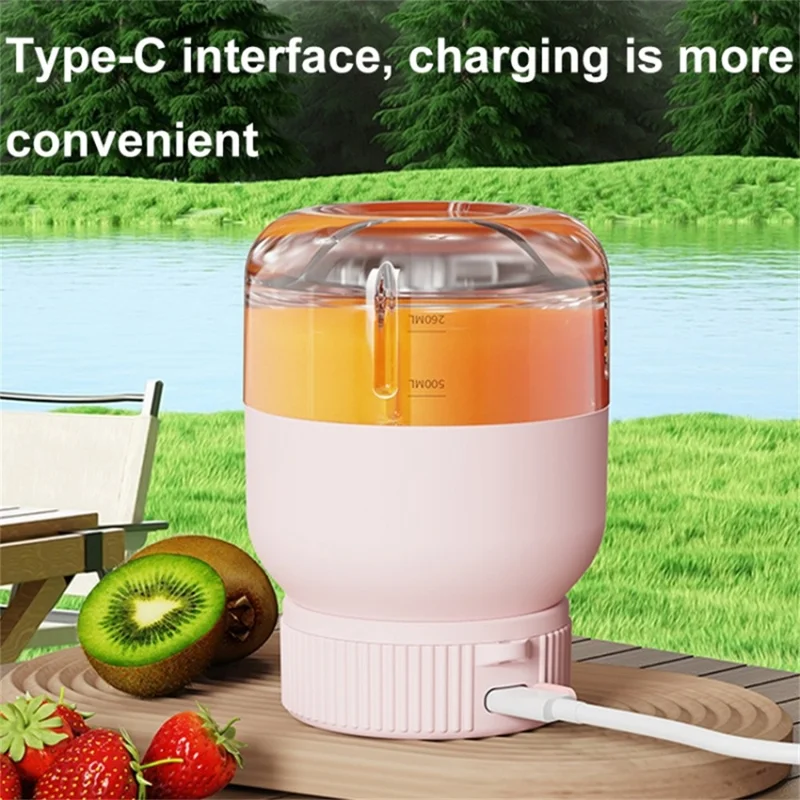 800ml Wireless Portable Blender Electric Fruit Juicer Multifunction Smoothies Mixer (No FDA, BPA Free) - Green