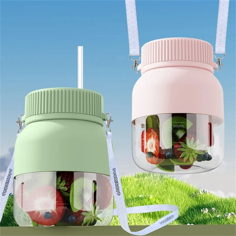800ml Wireless Portable Blender Electric Fruit Juicer Multifunction Smoothies Mixer (No FDA, BPA Free) - Green