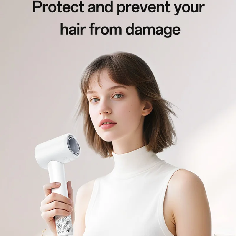 YESIDO MG22 High Speed Hair Dryer 100000RPM Brushless Motor Ionic Technology Blow Dryer - White  /  EU Plug