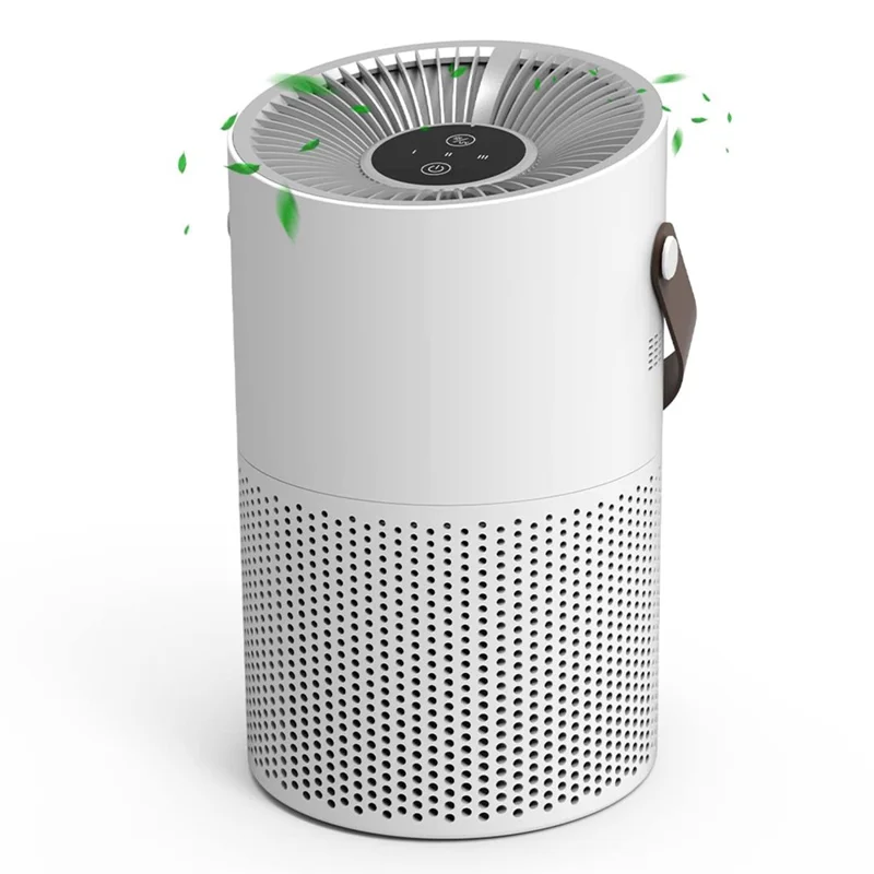 Purificador de aire de escritorio CP02 con luz UVC, limpiador de aire con filtro HEPA, generador de iones negativos y eliminación de formaldehído