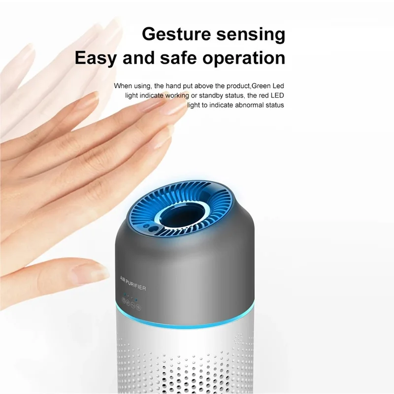 CP01 Bærbar bil luftrenser Negativ ion luftrenser Effektiv filtrering og rengøring