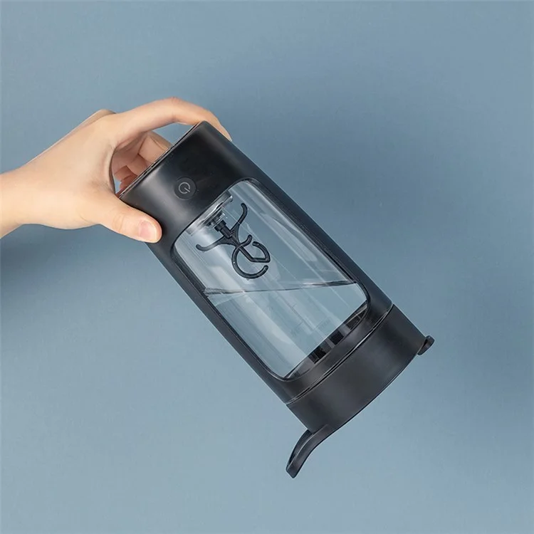EQURA Sports Fitness Protein Powder Mixing Cup Shaking Cup 650ml Electric Portable Coffee Bottle USB Rechargeable Milk Vortex Mixing Milkshake Cup (No FDA Certificate, BPA-free) - Blue
