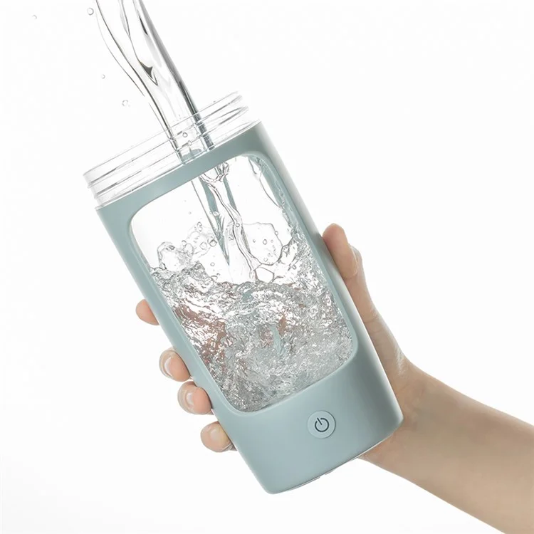 EQURA Sports Fitness Protein Powder Mixing Cup Shaking Cup 650ml Electric Portable Coffee Bottle USB Rechargeable Milk Vortex Mixing Milkshake Cup (No FDA Certificate, BPA-free) - Blue