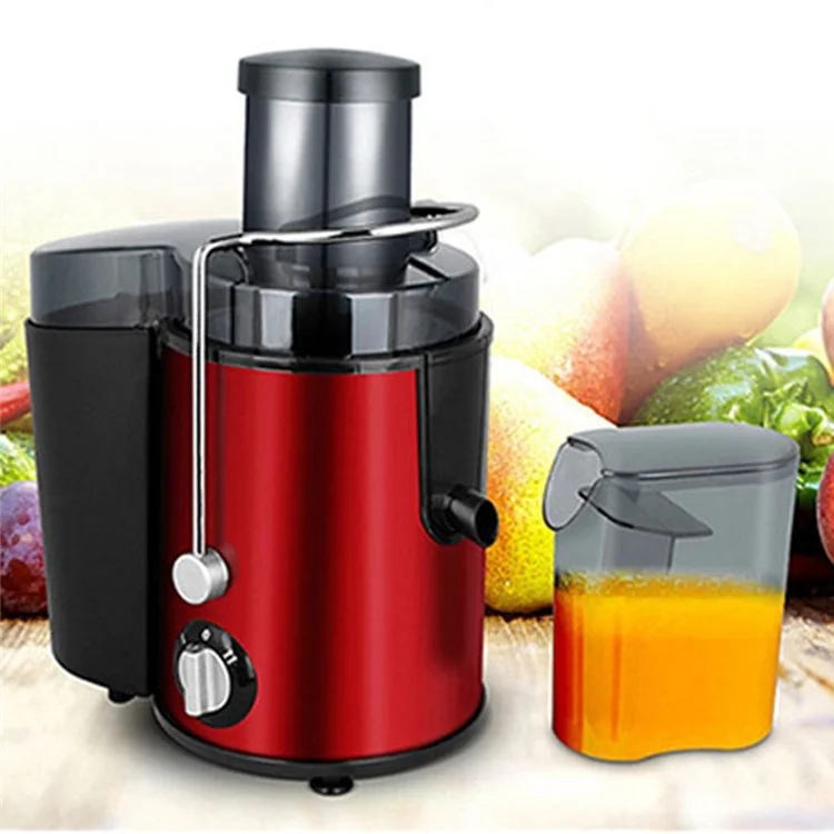 Multifunctional 2-Speed Centrifugal Juicer Machine Vegetable Fruit Juice Extractor (No FDA, BPA-Free) - Red