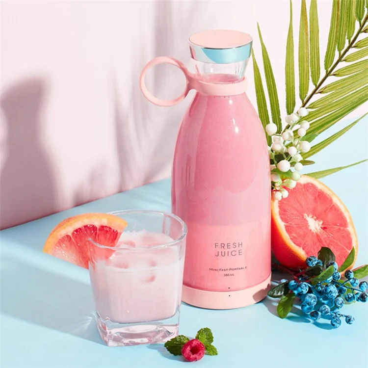 Type-C Charging Juicer Blender Cup Portable Fruit Mixing Machine (BPA-Free, No FDA Certified) - Pink