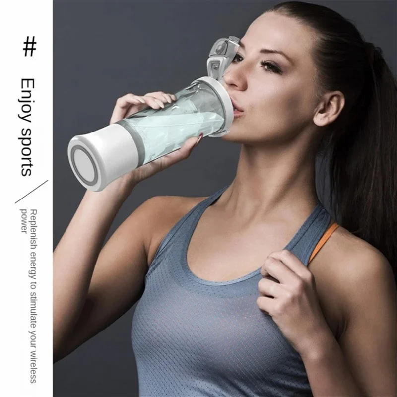 A9 Portable Blender Multi-functional Battery-Powered 600ml Mini Blender Juicer Cup (No FDA, BPA-Free) - Deep Pink