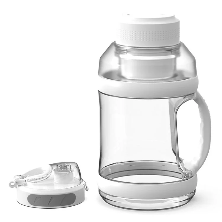 Mélangeur de jus en plastique AS A10 USB rechargeable Bouteille d'eau (sans BPA, certifié FDA) - Blanc