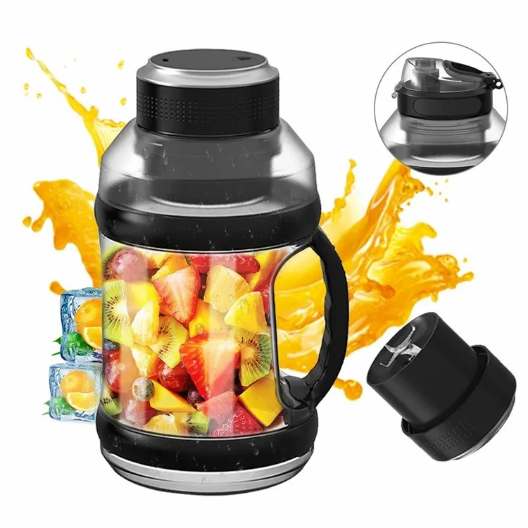 Mélangeur de jus en plastique AS A10 USB rechargeable Bouteille d'eau (sans BPA, certifié FDA) - Blanc