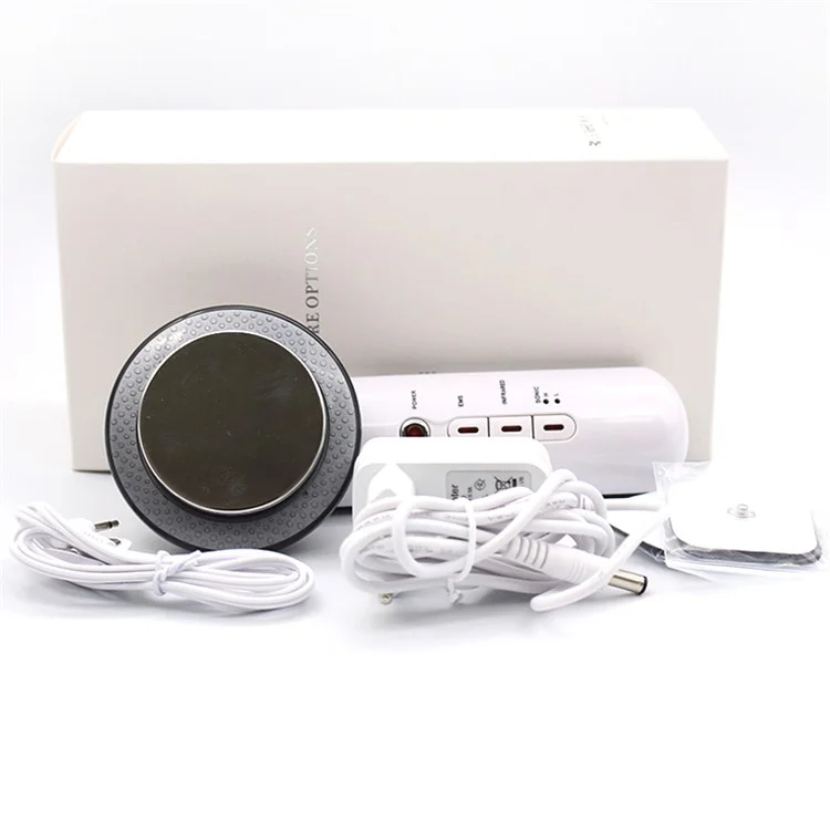 DRY-005 3 in 1 Facial Lifting EMS Infrared Ultrasonic Body Slimming Massager Ultrasound Fat Burner Cavitation Face Beauty Machine - EU Plug