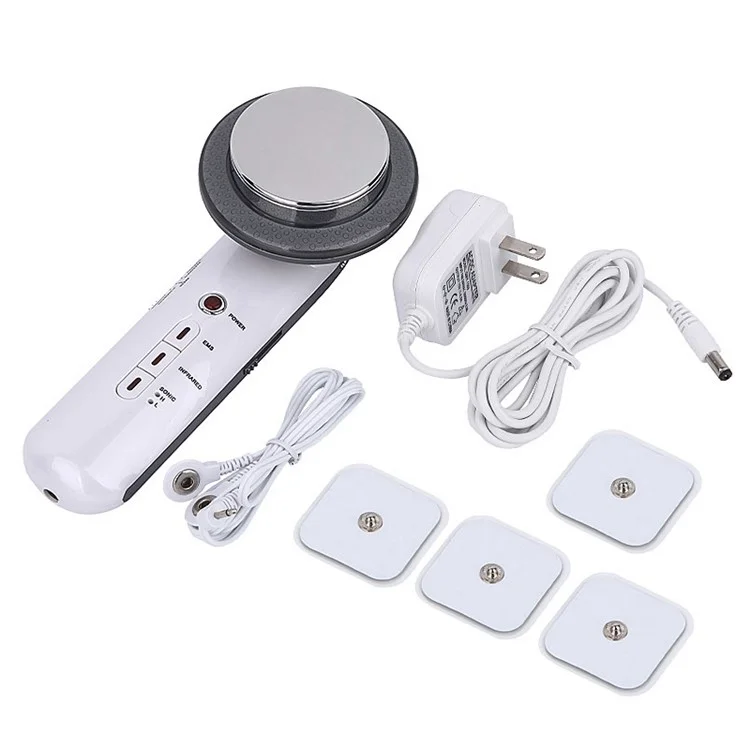 DRY-005 3 in 1 Facial Lifting EMS Infrared Ultrasonic Body Slimming Massager Ultrasound Fat Burner Cavitation Face Beauty Machine - EU Stecker