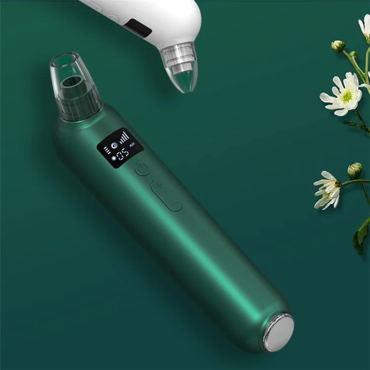 HX-04 Facial Bloghead Blackhead Electric Acner Vacuumer Spots Black Spots Herramienta de Limpieza de Poros - Verde