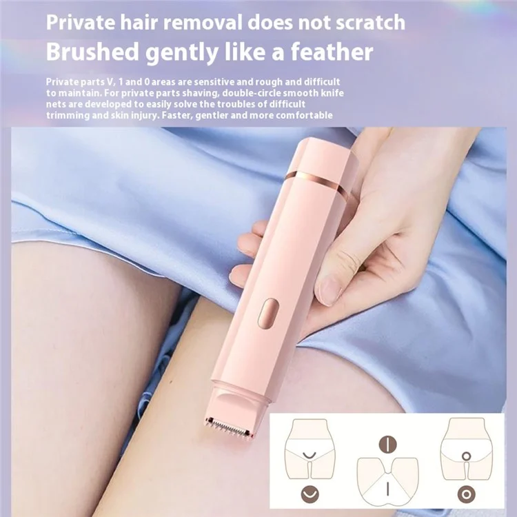 Rasoir électrique portable à double tête Tondeuse à cheveux avec 1 mode d'intensité