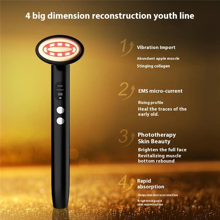 9 Color Light Eye Massager EMS Lifting Beauty Massage Instrument for Skin Care