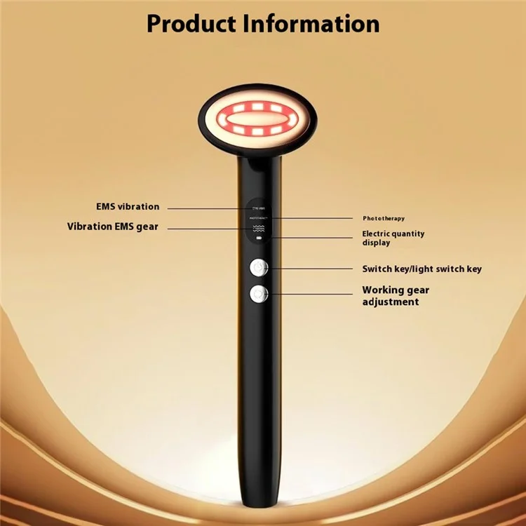 9 Color Light Eye Massager EMS Lifting Beauty Massage Instrument for Skin Care