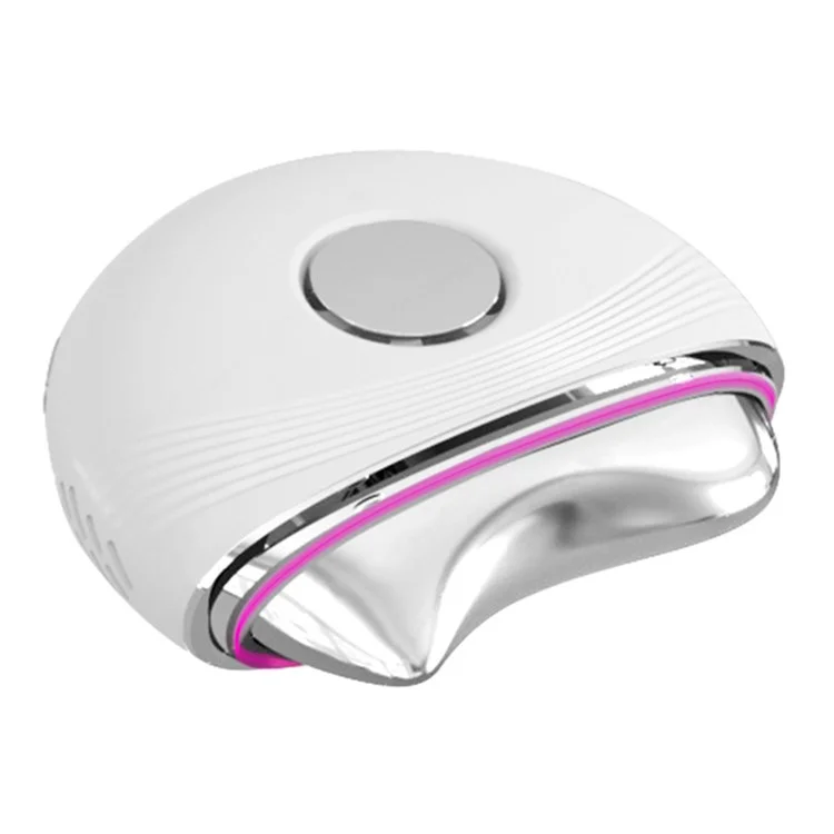 GS02 Hot Cold Microcurrent Face Neck Beauty Instrument Vibration Massage LED Red Blue Light Scraping Device - White