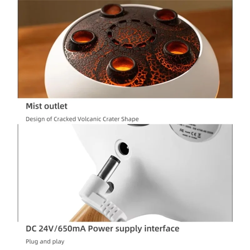 Jellyfish Design Dynamic RC Humidifier Multi-Spray Aroma Diffuser with Colorful Lights - EU Plug