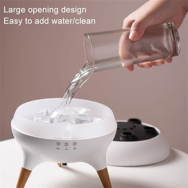 Jellyfish Design Dynamic RC Humidifier Multi-Spray Aroma Diffuser with Colorful Lights - EU Plug