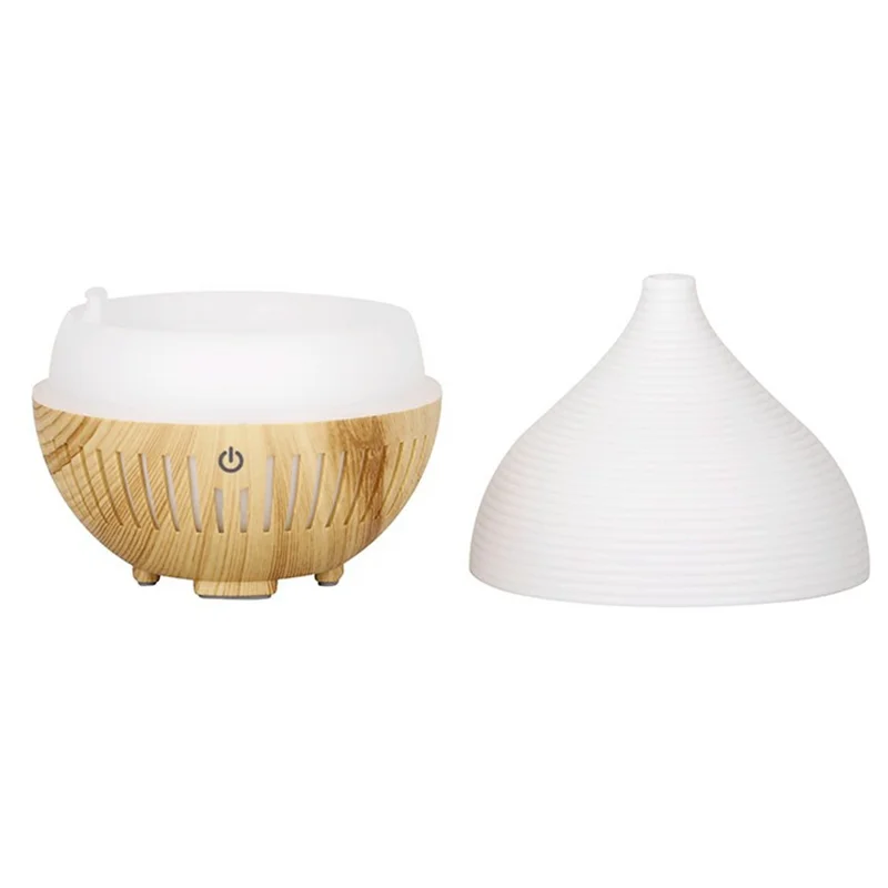 160ML Desktop Humidifier Quiet Essential Oil Diffuser with Ambient Night Light for Bedroom Office - Style B-Black / US Plug