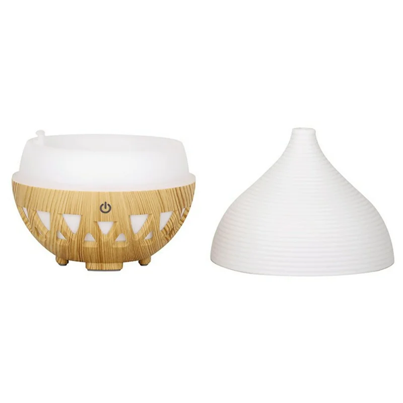 160ML Desktop Humidifier Quiet Essential Oil Diffuser with Ambient Night Light for Bedroom Office - Style C-Brow / UK Plug