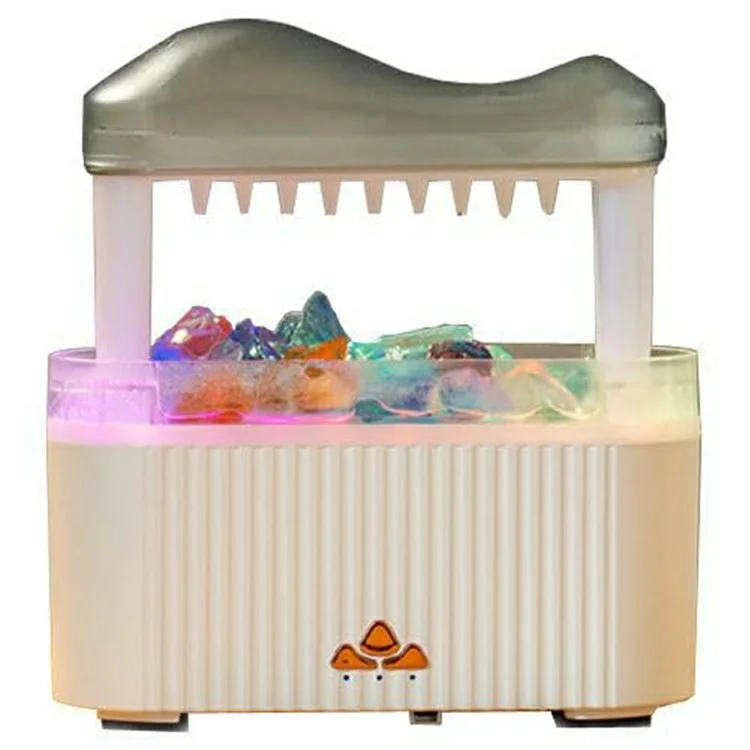 12W Crystal Humidifier Aromatherapy Diffuser 250ml Smart Remote Control Portable Automatic Diffuser - V178 Whale EU Plug