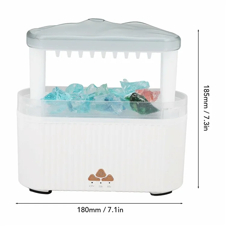 12W Crystal Humidifier Aromatherapy Diffuser 250ml Smart Remote Control Portable Automatic Diffuser - V178 Whale EU Plug