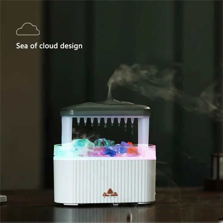 12W Crystal Humidifier Aromatherapy Diffuser 250ml Smart Remote Control Portable Automatic Diffuser - V178 Whale EU Plug