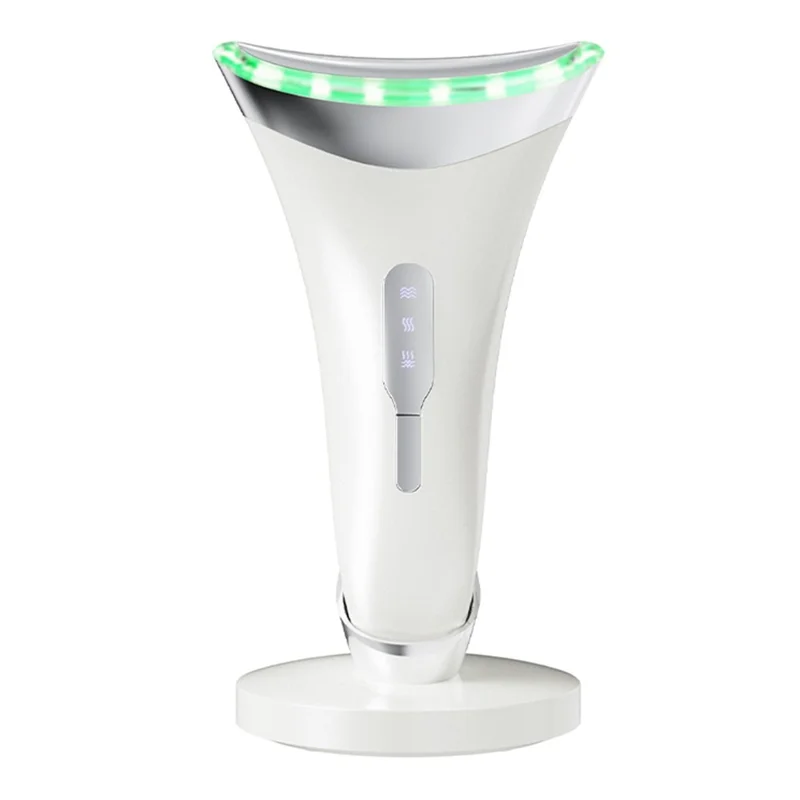 MJ-400 Neck Massage Device Anti Wrinkle EMS Neck Massager Skin Tightening Beauty Instrument - White