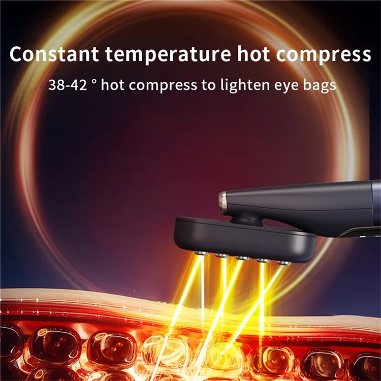 MY-606 9 Color LED Phototherapy EMS Eye Massager Heating Vibration Eye Beauty Device - Blue