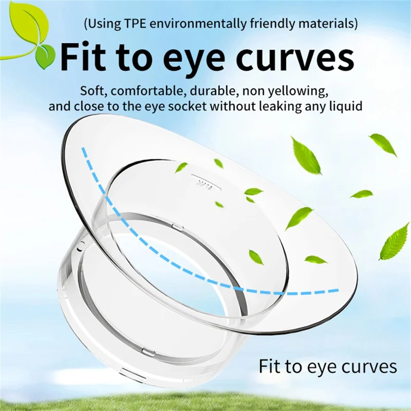 XY-3013 2-in-1 Eye Wash Mist Spray Spa Care Relieve Eye Fatigue Dryness Dual Mode Eye Moisturizer - White
