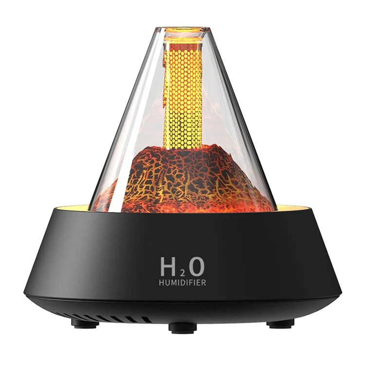 Creative Aromatherapy Machine Air Humidifier Home Ultrasonic Atomizer - Volcanic Lava / Black