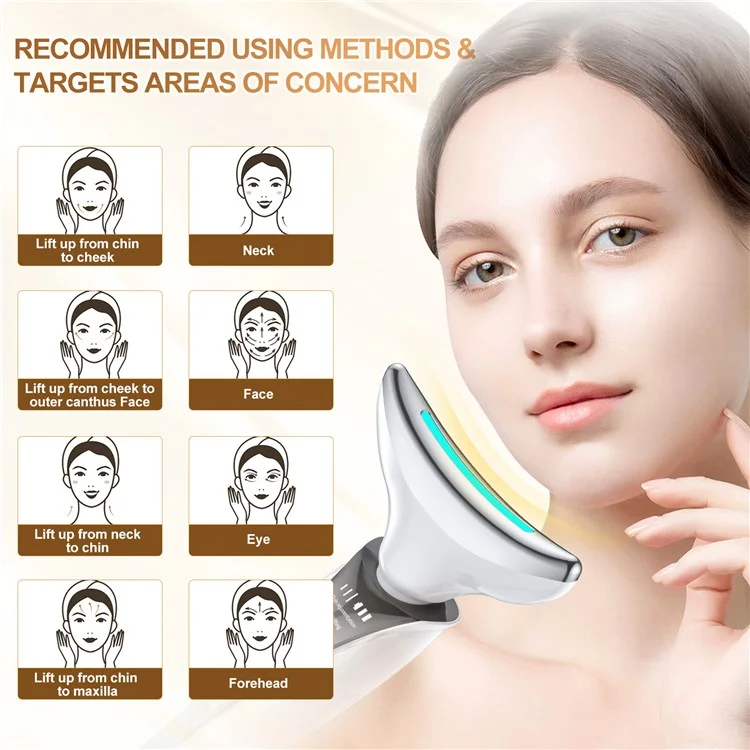 K318 EMS-Nacken-Massagegerät zur Gesichtsstraffung, Faltenentfernung, Anti-Aging-Hautpflege und Schönheitsgerät